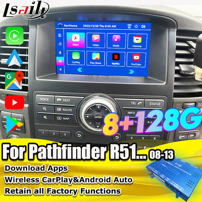 Lsailt OEM ইন্টিগ্রেশন অ্যান্ড্রয়েড মাল্টিমিডিয়া ভিডিও ইন্টারফেস পাথফাইন্ডার R51 নিসান নাভারা D40 কারপ্লে&অ্যান্ড্রয়েড অটো রিট্রফট
