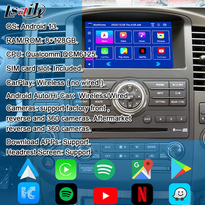 Lsailt OEM ইন্টিগ্রেশন অ্যান্ড্রয়েড মাল্টিমিডিয়া ভিডিও ইন্টারফেস পাথফাইন্ডার R51 নিসান নাভারা D40 কারপ্লে&অ্যান্ড্রয়েড অটো রিট্রফট