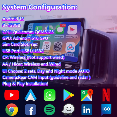 2018-2022 টয়োটা ল্যান্ড ক্রুজার LC200 GX-R LC 200 GXR এর জন্য Lsailt অ্যান্ড্রয়েড মাল্টিমিডিয়া ভিডিও ইন্টারফেস