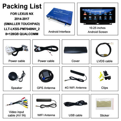 10.২৫ ইঞ্চি লেক্সাস অ্যান্ড্রয়েড স্ক্রিন