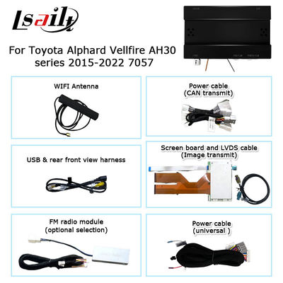 টয়োটা আলফার্ড ভেলফায়ার এএইচ৩০ সিরিজ খাঁটি ওএম স্টাইল কারপ্লে অ্যান্ড্রয়েড অটো বক্স 2015-2022 মডেল