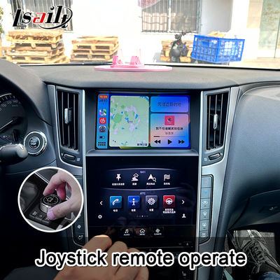 Q50 Q60 OEM Apple CarPlay আপগ্রেড মডিউল ইন্টিগ্রেশন মোবাইল ফোন মিররিং, এসি তাপমাত্রা প্রদর্শন, গুগল ম্যাপ, স্পটিফাই