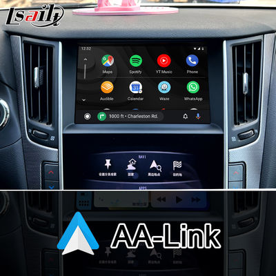 Q50 Q60 OEM Apple CarPlay আপগ্রেড মডিউল ইন্টিগ্রেশন মোবাইল ফোন মিররিং, এসি তাপমাত্রা প্রদর্শন, গুগল ম্যাপ, স্পটিফাই