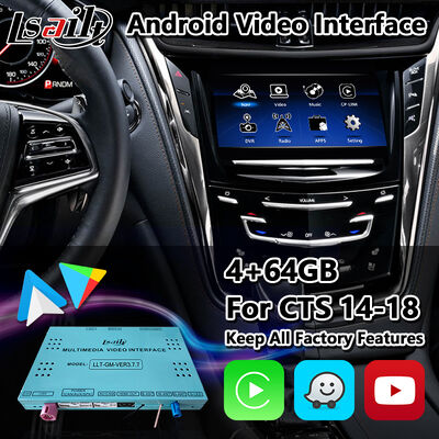 2013-2019 Cadillac CTS CUE সিস্টেমের জন্য Lsailt Android GPS নেভিগেশন ভিডিও ইন্টারফেস Carplay সহ
