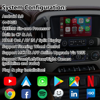 Chevrolet Silverado Android CarPlay মাল্টিমিডিয়া ইন্টারফেস ওয়্যারলেস Android Auto সহ