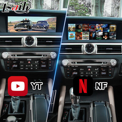 লেক্সাস জিএস৩০০হ জিএস২০০ট জিএস৩৫০ জিএস৪৫০হ জিএসএফ জিএস এল১০ ২০১৬-২০২০ এর জন্য এলসেল্ট অ্যান্ড্রয়েড কার মাল্টিমিডিয়া ইন্টারফেস