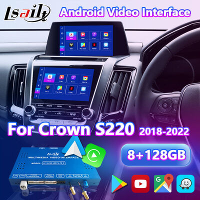 কারপ্লে সহ টয়োটা ক্রাউন এস 220 2018-2022 এর জন্য এলসেল্ট অ্যান্ড্রয়েড মাল্টিমিডিয়া ভিডিও ইন্টারফেস