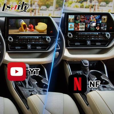 2020-वर्तमान टोयोटा हाईलैंडर के लिए Lsailt Android कार नेविगेशन मल्टीमीडिया वीडियो इंटरफ़ेस