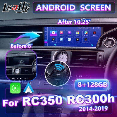 2014-2018 লেক্সাস RC350 RC300h RC200t RC300 RCF এর জন্য অ্যান্ড্রয়েড কারপ্লে মাল্টিমিডিয়া ইন্টারফেস স্ক্রিন