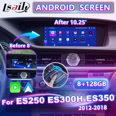 ২০১২-২০১৮ লেক্সাস ES 300h ES250 ES350 ES300H এর জন্য এলসেল্ট অ্যান্ড্রয়েড নেভিগেশন মাল্টিমিডিয়া স্ক্রিন
