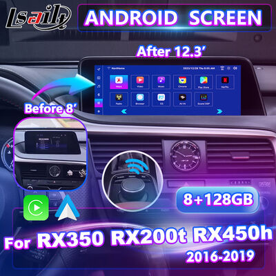 2016-2019 এর জন্য Lsailt Android Carplay মাল্টিমিডিয়া ইন্টারফেস স্ক্রীন Lexus RX Knob RX350 RX450h RX200t RX300
