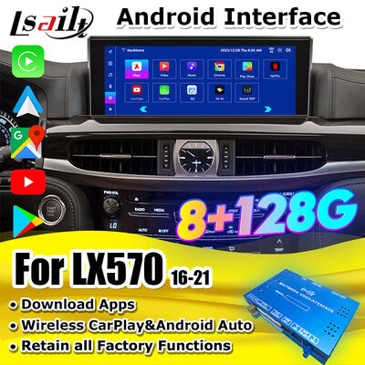 OEM অ্যান্ড্রয়েড আপগ্রেড মডিউল জন্য LX570 লেক্সাস RX GX LS NX ES ইন্টিগ্রেশন ওয়্যারলেস CarPlay, অ্যান্ড্রয়েড অটো, ইউটিউব, নেটফ্লিক্স