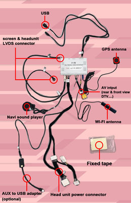 ইনফিনিটি QX60 GPS অ্যান্ড্রয়েড অটো কারপ্লে নেভিগেশন সিস্টেম মাল্টিমিডিয়া ইন্টারফেস অ্যান্ড্রয়েড ১৩ ৮+১২৮জিবি