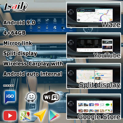 Lexus LC500 LC500h GPS নেভিগেশন বক্স ভিডিও ইন্টারফেস ওয়্যারলেস কারপ্লে এবং অ্যান্ড্রয়েড অটো ইউটিউব গুগল প্লে