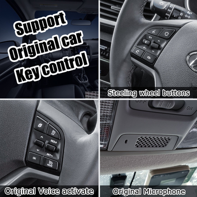 গাড়ির ভিডিও ইন্টারফেস Android 9.0 AI বক্স USB HDMI কারপ্লে সহ Hyundai Kia গাড়ির জন্য