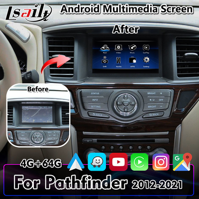 নিসান পাথফাইন্ডার R52 এর জন্য Lsailt Android Carplay ভিডিও ইন্টারফেস কার মাল্টিমিডিয়া স্ক্রীন