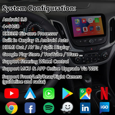 Chevrolet Equinox Traverse Mylink System এর জন্য Lsailt Android Carplay মাল্টিমিডিয়া ইন্টারফেস