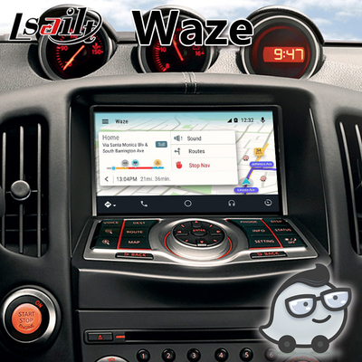 Youtube Waze NetFlix এর সাথে Nissan 370Z এর জন্য Lsailt Android Carplay ইন্টারফেস