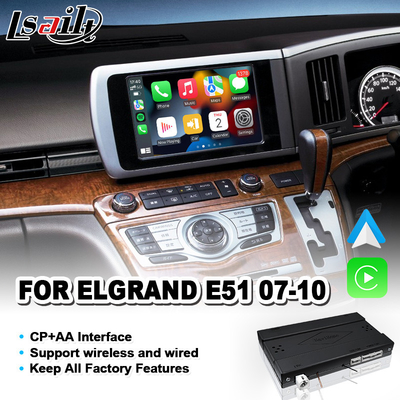 নিসান এলগ্রান্ড E51 সিরিজ 3 2007-2010 এর জন্য Lsailt Carplay Android Auto ভিডিও ইন্টারফেস